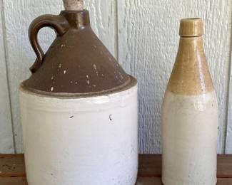 238 PairofAntiqueStonewareVessels