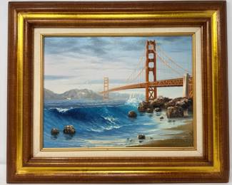17 OriginalOilonCanvasTheGoldenGateBridge