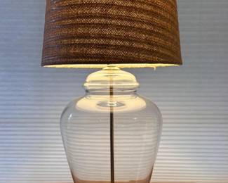 38 ClearGlassGingerJarLamp