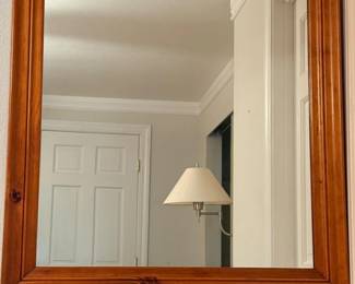 139 MastercraftLargeFramePineWallMirror