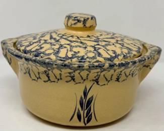 61 VintageRosevilleOhioStonewareTureenPotRRP