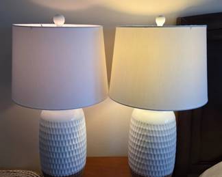 Ceramic and Fabric Table Lamps