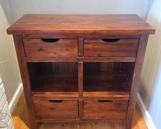 Wooden Storage Cabinet With Drawers