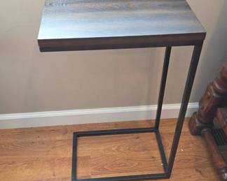 Modern Wood and Metal Side Table