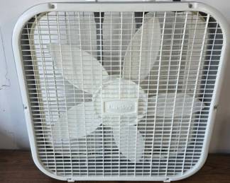 Lasko White Box Fan with Handle