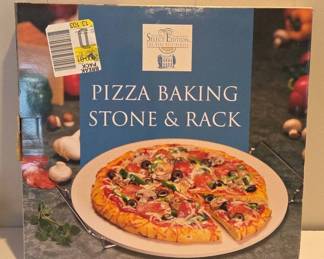 Pizza Baking Stone and Rack Set