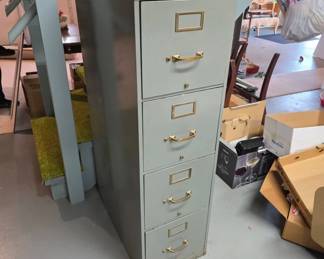 Metal Filing Cabinet with Four Drawers