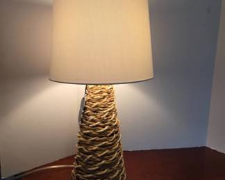 Nautica Table Lamp With Woven Base