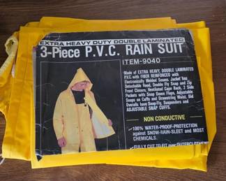Yellow PVC Rain Suit Set