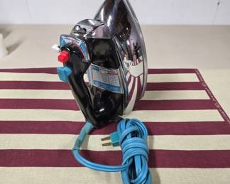 Vtg GE Steam Iron with Ironing Board