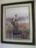 The Flower Girl Print Signed