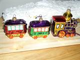 Polish Hand Blown Train Ornaments