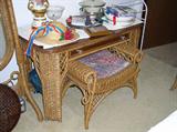 Henry Link Wicker & Cherry Vanity