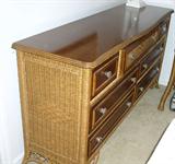 Henry Link Dresser Wicker & Cherry
