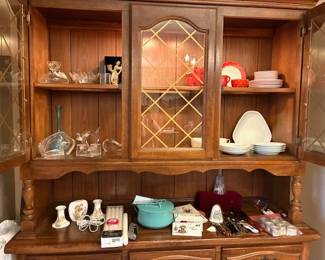 Pine hutch with Danish, Swedish & Finnish pieces