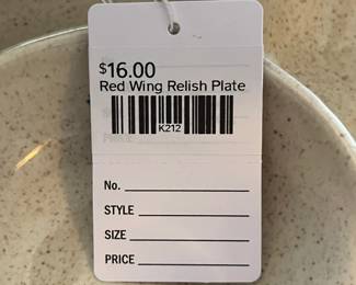 Red Wing Relish Plate 