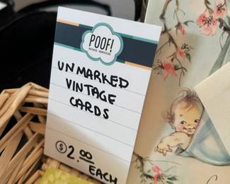 Unmarked Vintage Cards 