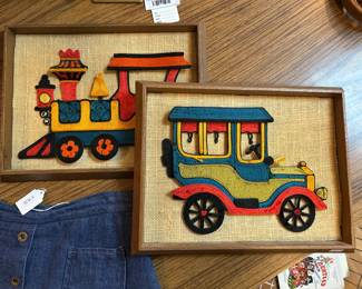 Vintage Style Embroidered Art 