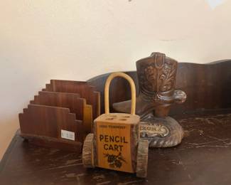 Wooden Desk Organizer 