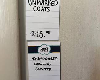 Unmarked Coats, Embroidered Bowling Jackets