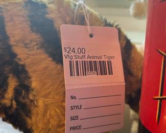 Vtg Stuff Animal Tiger