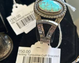 Sterling Turquoise Cuff Bracelet