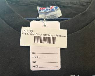 Vtg Single-Stitch Pittsburgh Penguins Shirt
