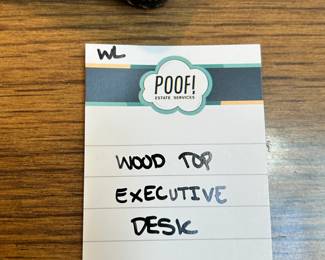 Wood Top Executive Desk 