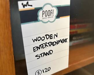 Wooden Entertainment Stand