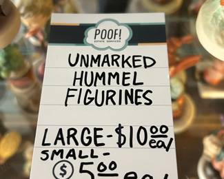 Unmarked Hummel Figurines 