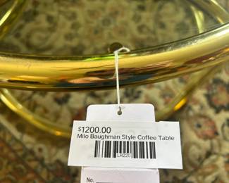 Milo Baughman Style Coffee Table 