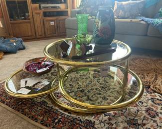 Milo Baughman Style Coffee Table