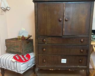 Vintage Wooden Chest 