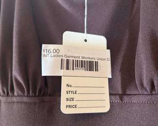 Ladies Garment Workers Union Dress