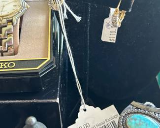 10k Diamond Hoop Earrings 