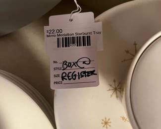 Mirro Medallion Starburst Tray 