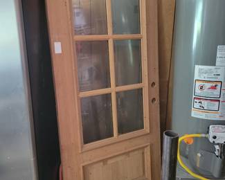 Solid mahogany 6 lite door
