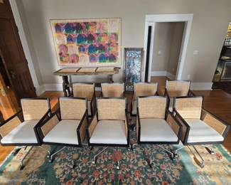 Four Hands Antonia Arm Desk Chair (10 total, one boxed missing some screws)