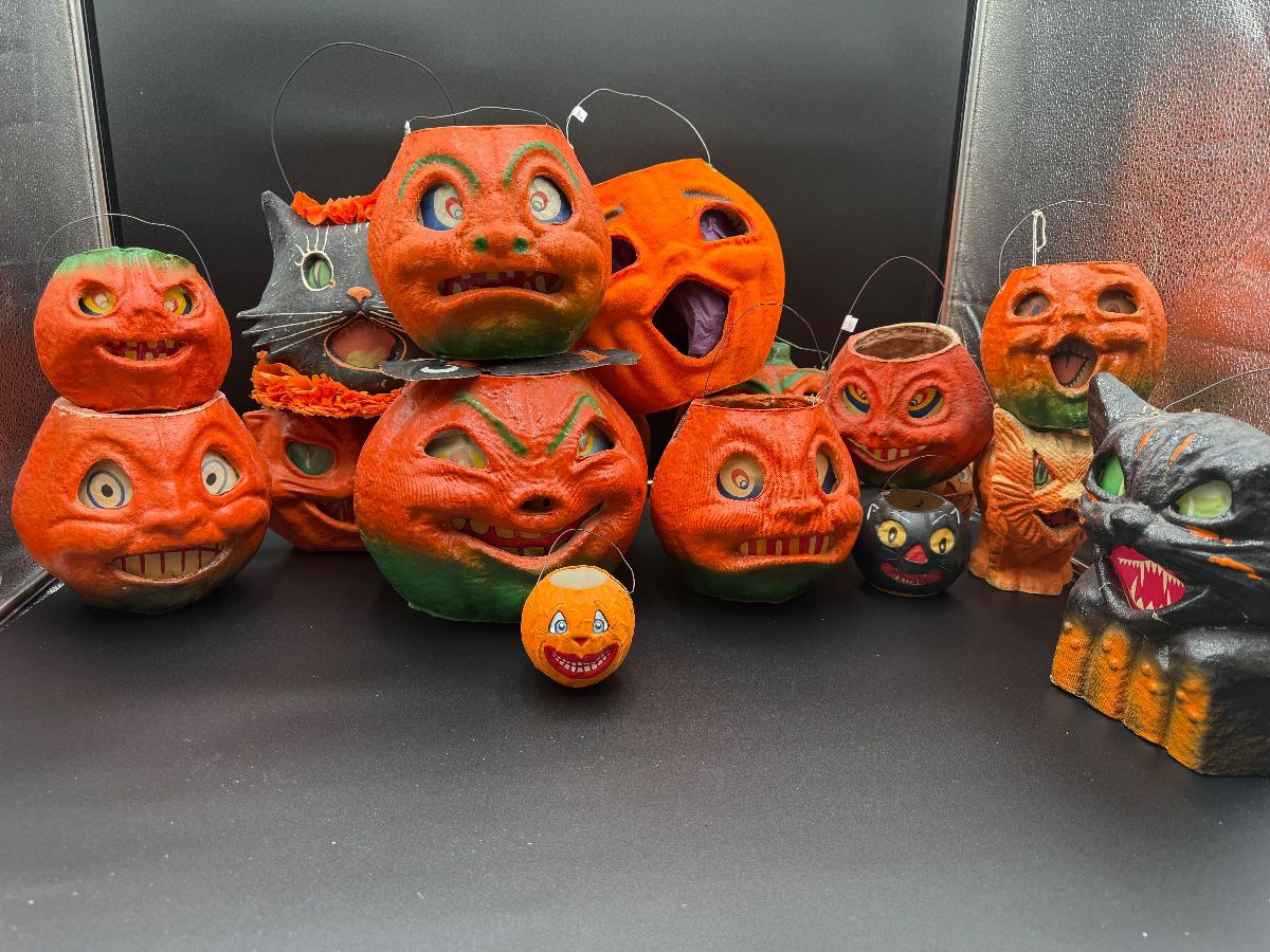 Paper Mache Pumpkins!! Incredible Collection!