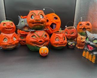 Paper Mache Pumpkins!! Incredible Collection!