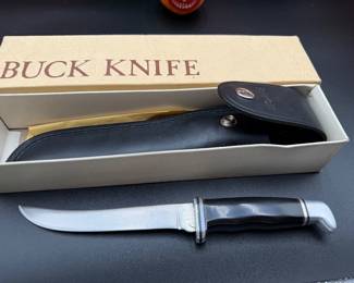 USA  Made Buck Knife with Paperwork, Sheath and Box