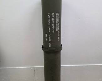 Vintage Military 120mm Projectile Ammo Container