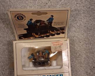 Bachmann HO scale "Gandy Dancer" electrically powered hand car  $35