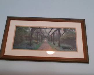 framed photographic print titled "Garden Path" by artist Richard Berenholtz