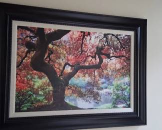 Renditions Gallery Dreaming of October landscape canvas wall art print. 