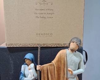 Willow Tree "The Christmas Story" Nativity Set designed by Susan Lordi for DEMDACO. 