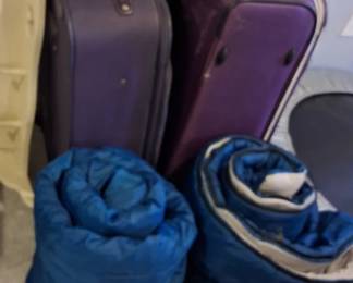 luggage and sleeping bags