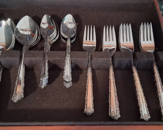 vintage stainless steel flatware set