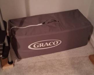 Graco Pack 'n Play portable playard in its carry bag. 