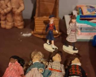 vintage American Girl miniature historical dolls